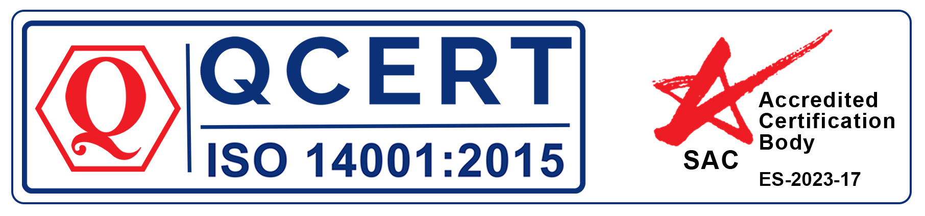 ISO 14001:2015 certification mark